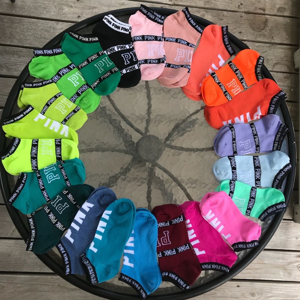 10 Random Pairs of Victoria Secret Pink Socks